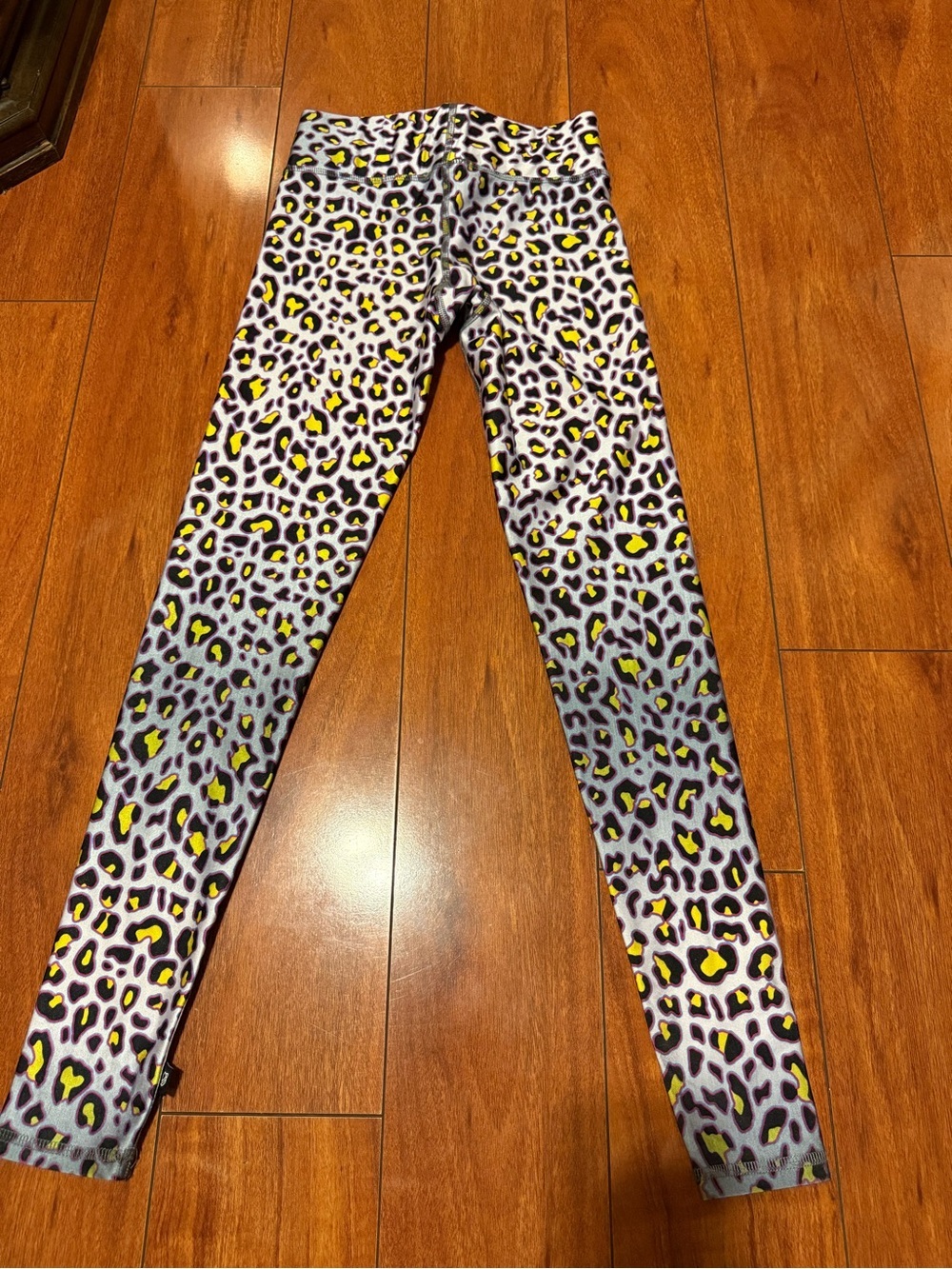 TEREZ Women’s Lavender Leopard Print Stretch Jeans